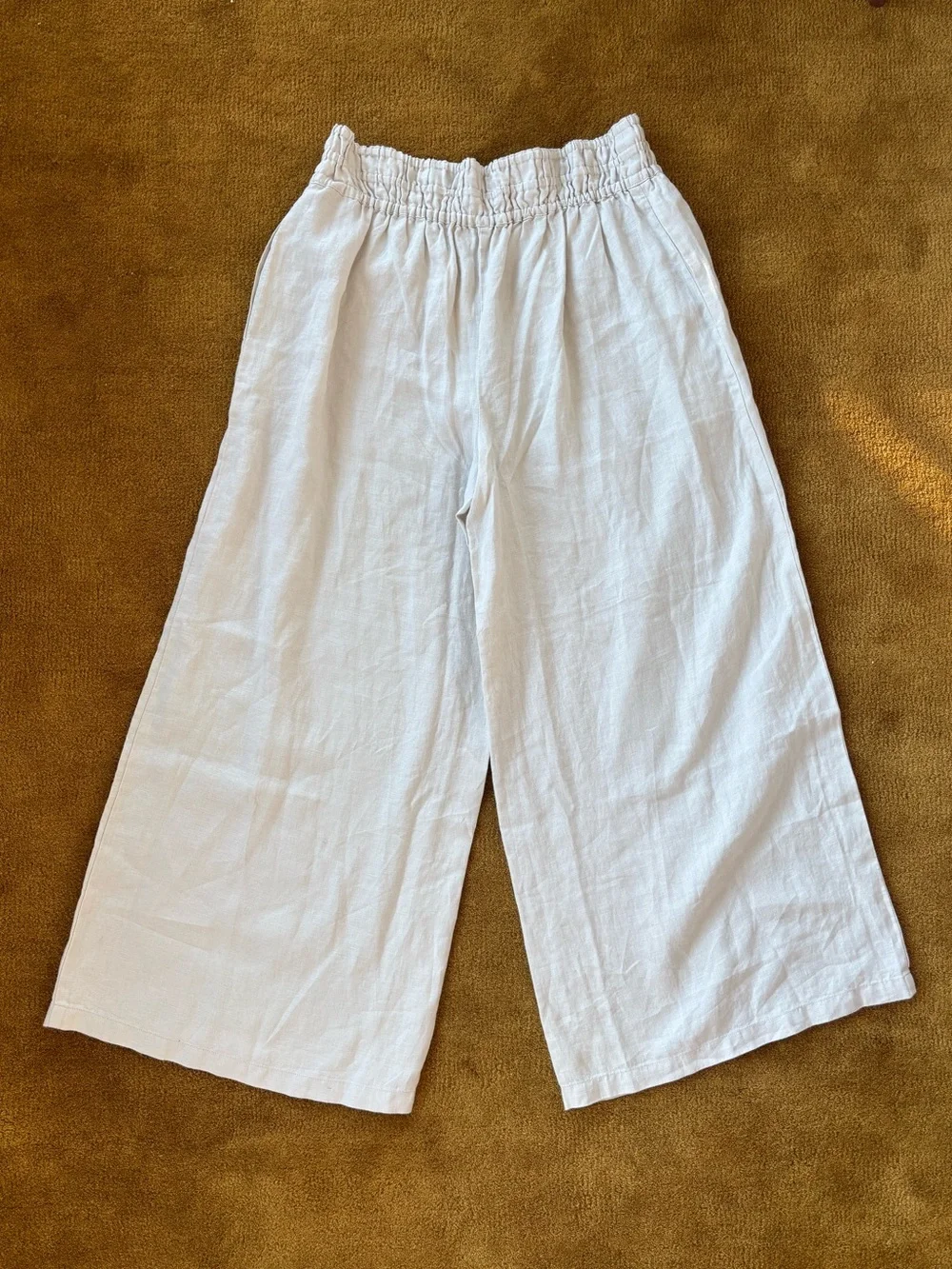 Anthropologie Somerset Linen Pull-On Pants NEW